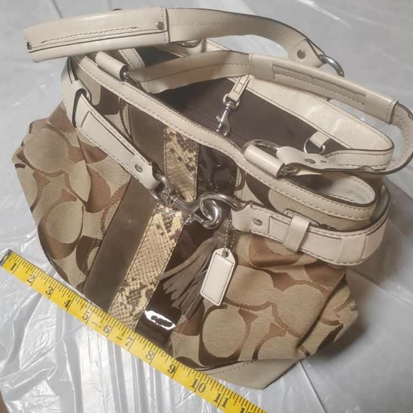 Coach Hampton Python Purse - Picture 4 of 16